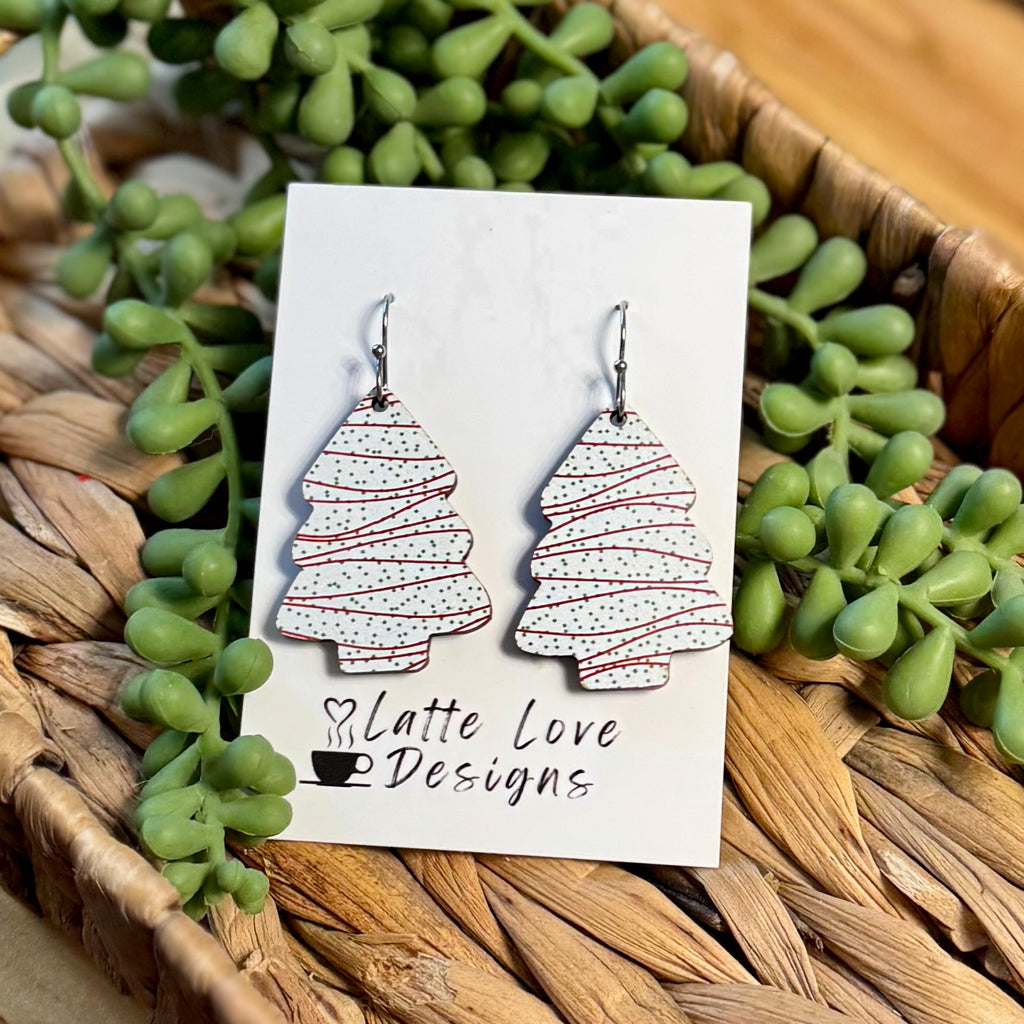 Christmas Cake Earrings