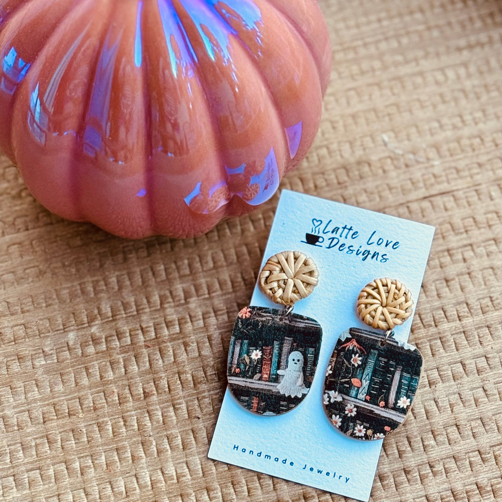 Library Ghosts Earrings