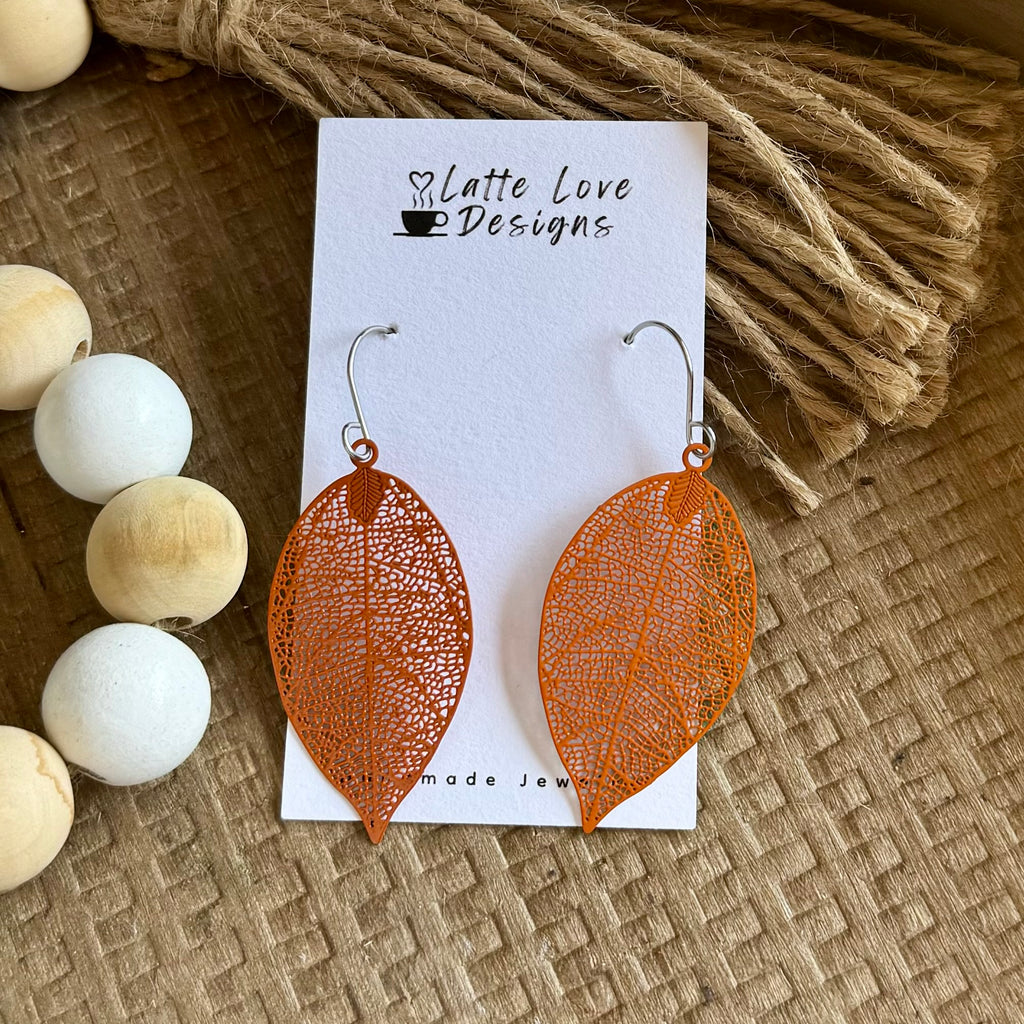 Fall Leaf Metal Dangles